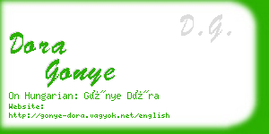 dora gonye business card